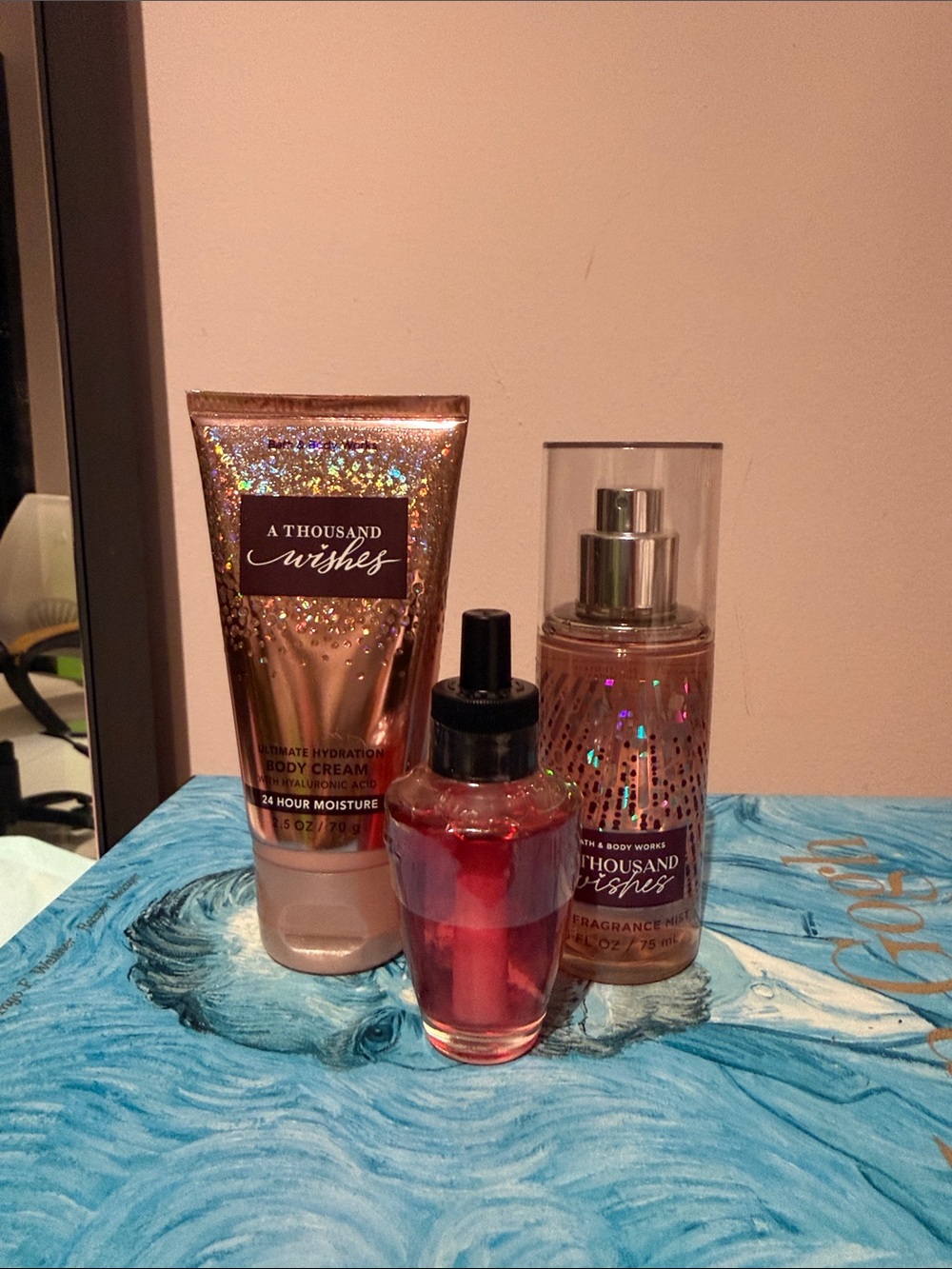 Bath & Body Works A Thousand Wishes travel size Body Cream and Fragrance Mist